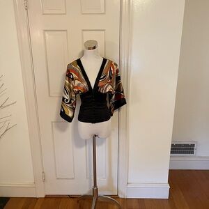 Vintage Forever 21 Colorful Kimono Top Small